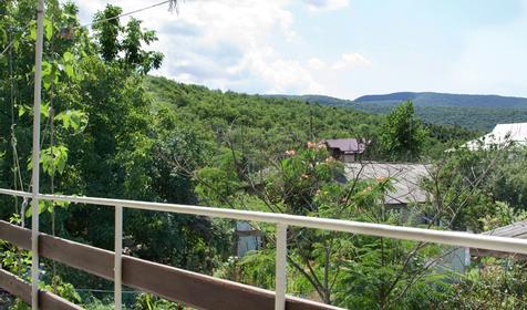 Вид со 2 этажа. Частная мини-гостиница по ул. Строителей, 31, г. Анапа, п. Сукко