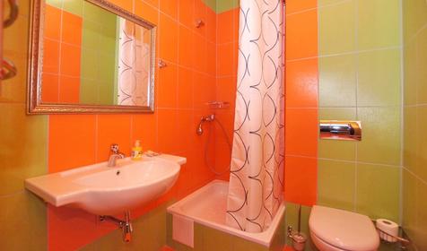 Санузел. Полулюкс двухместный. Отель Rosa del Viento (Роза ветров), г. Туапсе