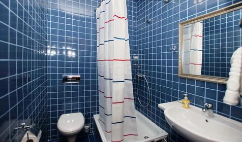 Санузел. Стандарт плюс двухместный. Отель Rosa del Viento (Роза ветров), г. Туапсе