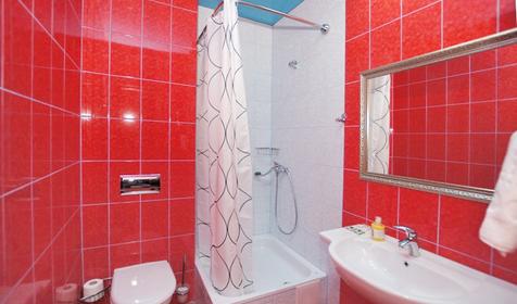 Санузел. Стандарт двухместный. Отель Rosa del Viento (Роза ветров), г. Туапсе