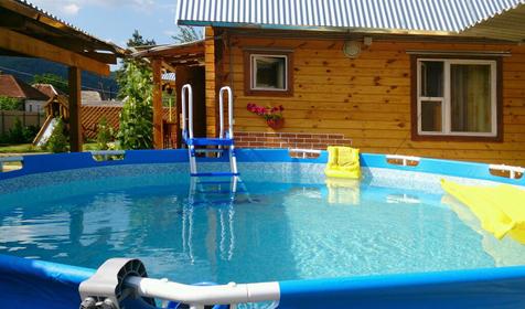 Бассейн, гостевой дом Горница+, р. Адыгея, р-н Майкопский, п. Каменномостский