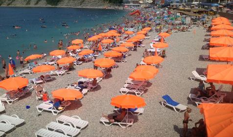 Морская набережная, пляж. Курортный комплекс Гамма, Туапсинский район, с. Ольгинка