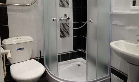 Санузел. Студия с кухней. Гостевой дом Натали, г. Геленджик