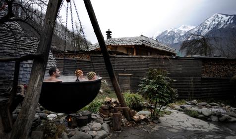 Зона отдыха. Гостевой дом British House, г. Сочи, Адлерский район, п. Красная Поляна