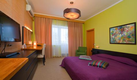 Номер Полулюкс-Стайл. Прибрежный отель Green Apple. Курортный комплекс Costa Rusa, Туапсинский район, п. Майский