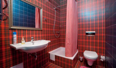 Санузел. Полулюкс двухместный. Отель Rosa del Viento (Роза ветров), г. Туапсе