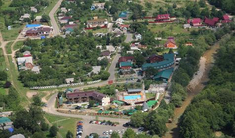 Вид сверху на х. Гуамка