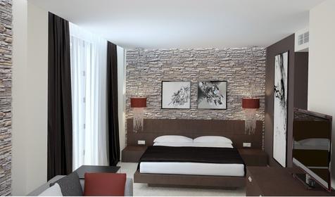 Классический номер с балконом. Villa Marina Hotel, г. Краснодар