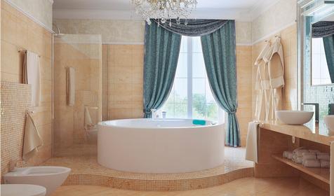 Ванная. Апартаменты. Villa Marina Hotel, г. Краснодар