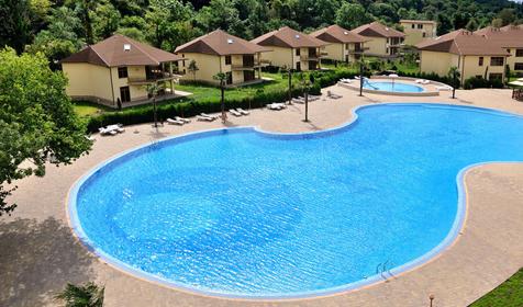 Вид на бассейн. Отель и СПА "Аквамарин", Туапсинский р-н, с. Пляхо