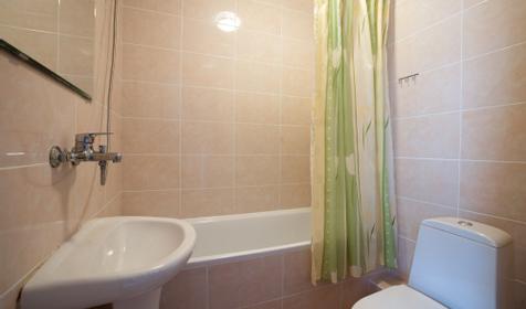 Санузел. Трехместный номер. Гостевой дом Золотая рыбка, Туапсинский район, п. Ольгинка