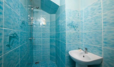 Душевая сауны. Гостевой дом Золотая рыбка, Туапсинский район, п. Ольгинка