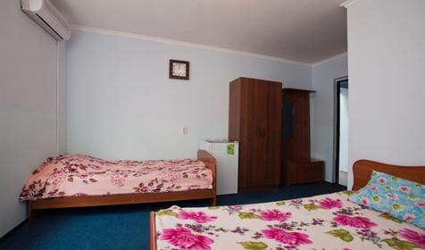 Стандарт трехместный без балкона. Гостиница Люкс, п. Ольгинка