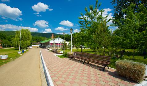 Расположение базы отдыха "Родничок", г. Горячий Ключ, с. Безымянное