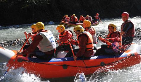 Тимбилдинг на рафтах, р. Белая, Республика Адыгея, ст. Даховская
