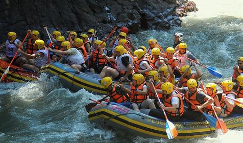 Тимбилдинг на рафтах, р. Белая, Республика Адыгея, ст. Даховская