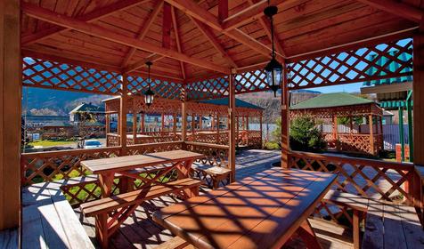 Территория. Пансионат Большая медведица, Апшеронский район, х. Гуамка