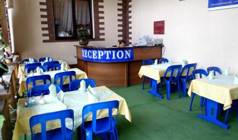 Столовая и ресепшен Гостиница "Лилия" г. Сочи, Лоо, ул. Прохладная, 1/1