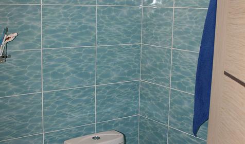 Санузел в номере "Море". Серфстанция АхтариSurf, г. Приморско-Ахтарск