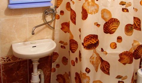 Санузел улучшенного номера Пансионат Тешебс, г. Геленджик, с. Архипо-Осиповка