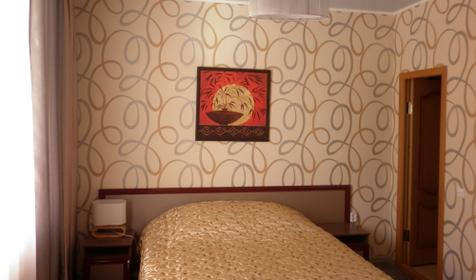 Спальня. Двухкомнатный "Студия", гостиница «Тихорецк», г. Тихорецк