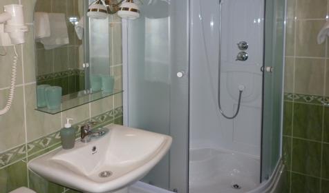 Санузел. Одноместный стандарт 1 категории, гостиница «Тихорецк», г. Тихорецк