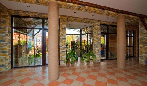 Ресепшн. Гостиница Терем у реки, Республика Адыгея, Майкопский район, п. Каменномостский