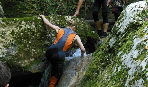 Каньонинг, ущелье р. Мешоко. Агентство «Формула отдыха», Лагонаки