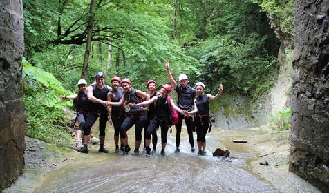 Каньонинг, ущелье р. Руфабго. Агентство «Формула отдыха», Лагонаки