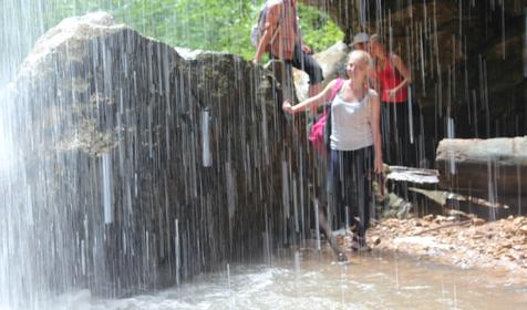 Каньонинг, водопады "Университетский", "Чинарный". Агентство «Формула отдыха», Лагонаки