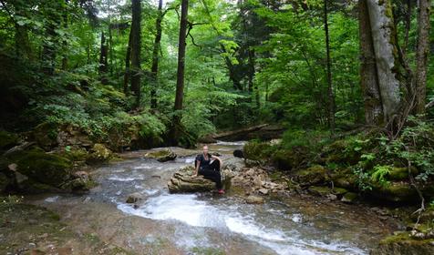 Каньонинг, водопады "Университетский", "Чинарный". Агентство «Формула отдыха», Лагонаки