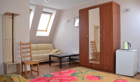 Однокомнатный полулюкс, 4 этаж. Гостевой дом Соколиное гнездо, г. Геленджик, с. Архипо-Осиповка