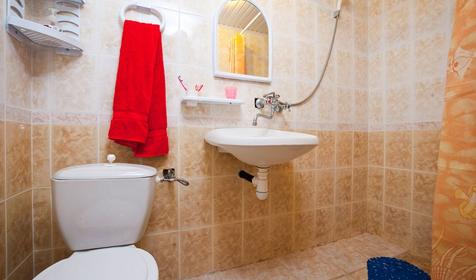 Санузел. Двухместный номер. Отель "Русалочка", п. Агой