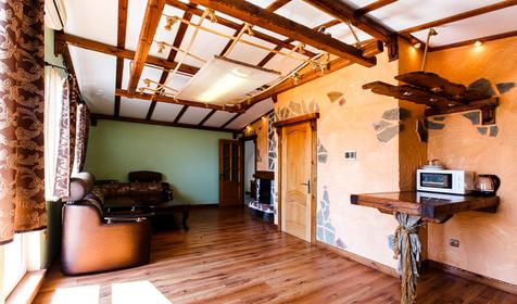 Гостиная в апартаментах Гостиница Red house, г. Адлер