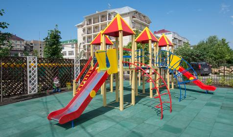 Детская площадка. Отель Аврора, г. Анапа, п. Витязево