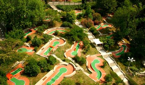 Поле для мини-гольфа. Пансионат с лечением Олимпийский-Дагомыс, г. Сочи, п. Дагомыс