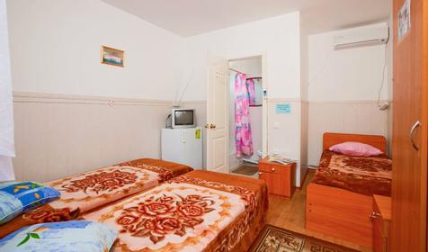 Трехместный номер ПК. Гостевой дом У Васильевича, Туапсинский район, кп. Новомихайловский