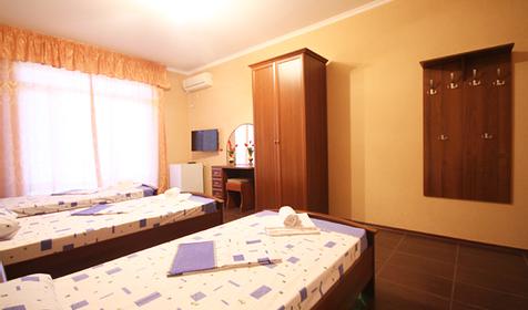 Трехместный номер с раздельными кровати. Отель 777, г. Адлер