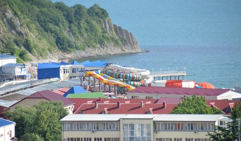 Вид из номера. Гостевой дом Маркиза, Туапсинский район, п. Ольгинка