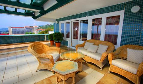 Люкс двухкомнатный с террасой. Пансионат Ивушка, г. Сочи, Лазаревский район, п. Уч-Дере