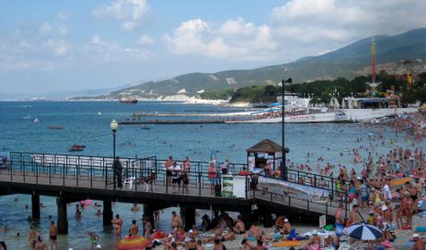 Пляж, п. Кабардинка