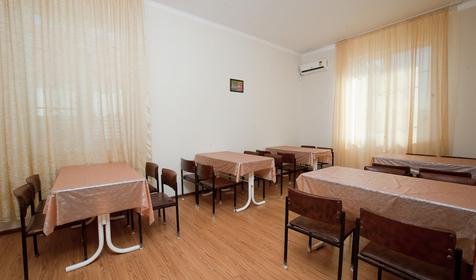 Кухня-столовая. Хостел Домория, г. Сочи, Адлерский р-н