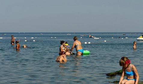 Анапа, пляж "Высокий берег"