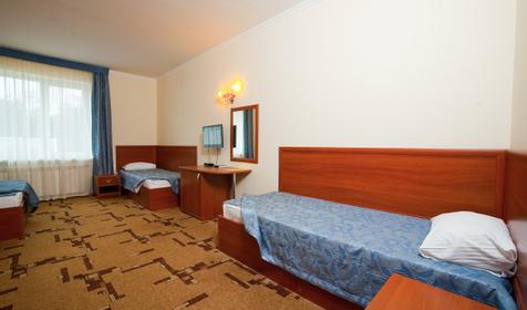 Четырехместный номер с удобствами. Отель Янтарь, г. Геленджик, п. Архипо-Осиповка