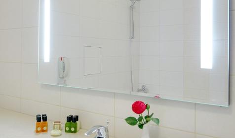 Ванная комната в номере Студия. Делюкс-отель Русские Сезоны, г. Сочи, Адлерский район