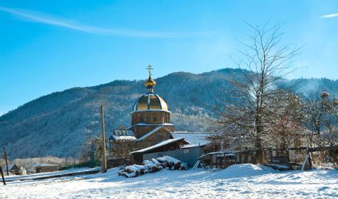 На трассе между Каменомостским - Даховской - Гузериплем