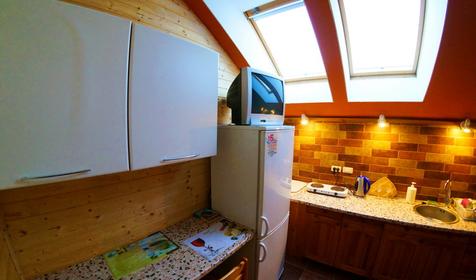 Мини-кухня на 3 этаже. Хостел Minions, г. Сочи, п. Красная Поляна