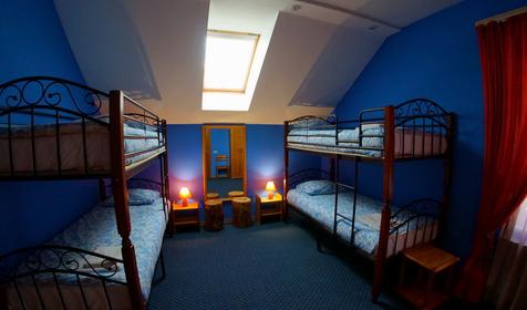 Синий номер (четырехместный женский номер). Хостел Minions, г. Сочи, п. Красная Поляна