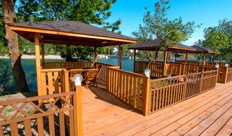 Территория. Беседка у реки. Вилла Welcome, Геленджик, п. Криница