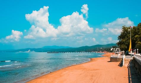 Пляж. Отель Riviera Grand Hotel, Туапсинский район, п. Лермонтово